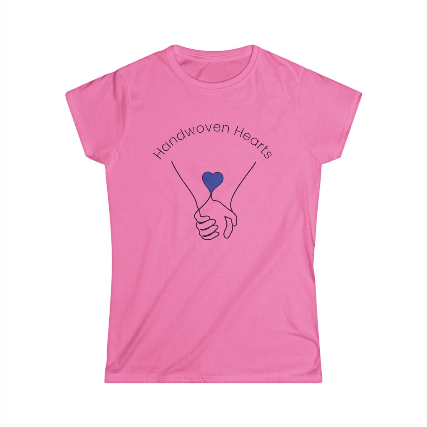 Women's Soft-style Tee - Handwoven Hearts Logo