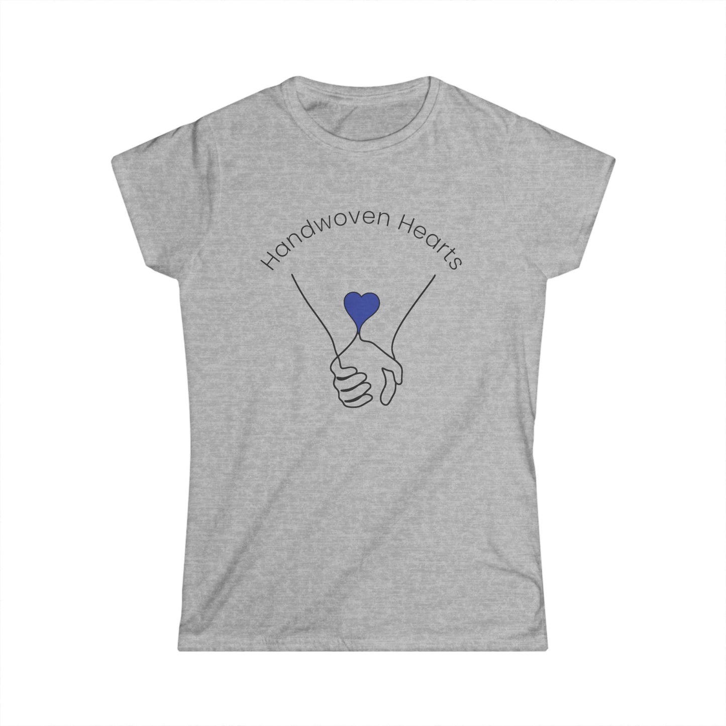 Women's Soft-style Tee - Handwoven Hearts Logo