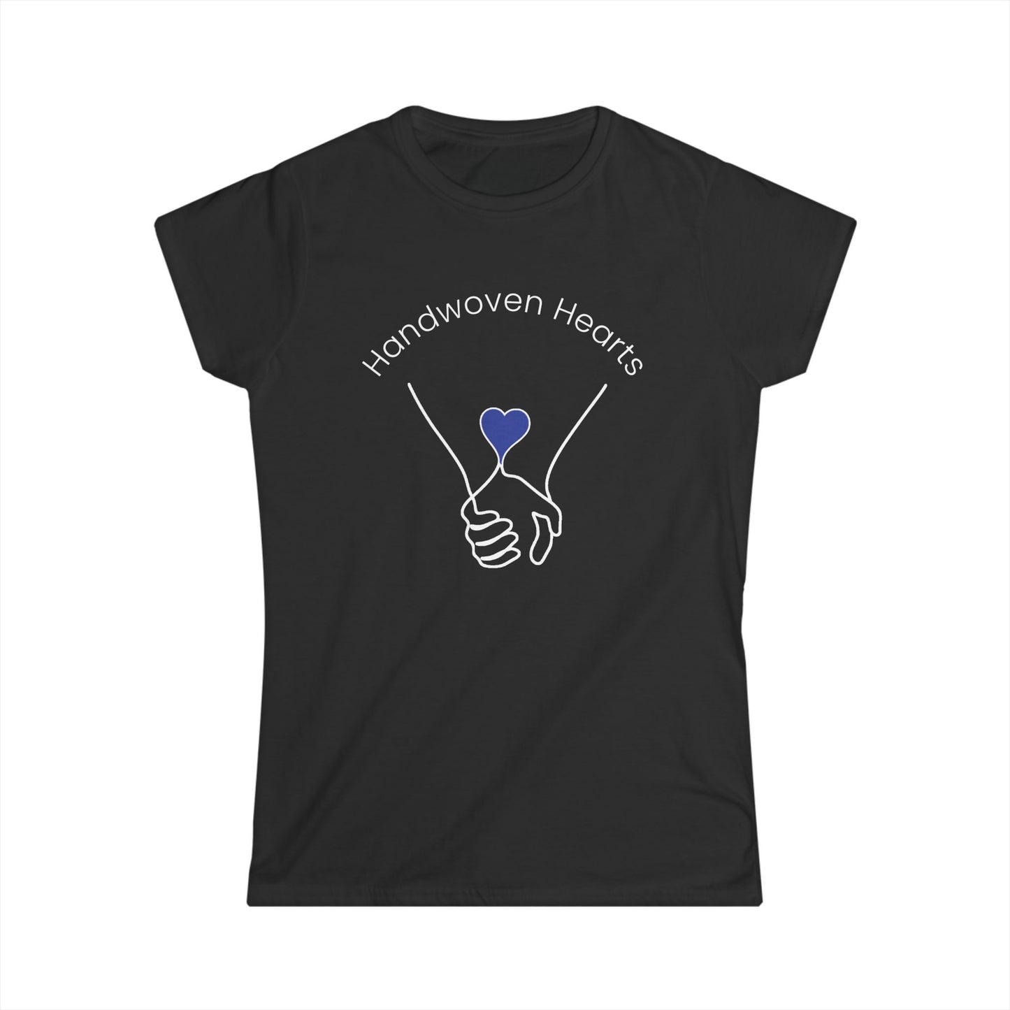 Women's Soft-style Tee - Handwoven Hearts Logo