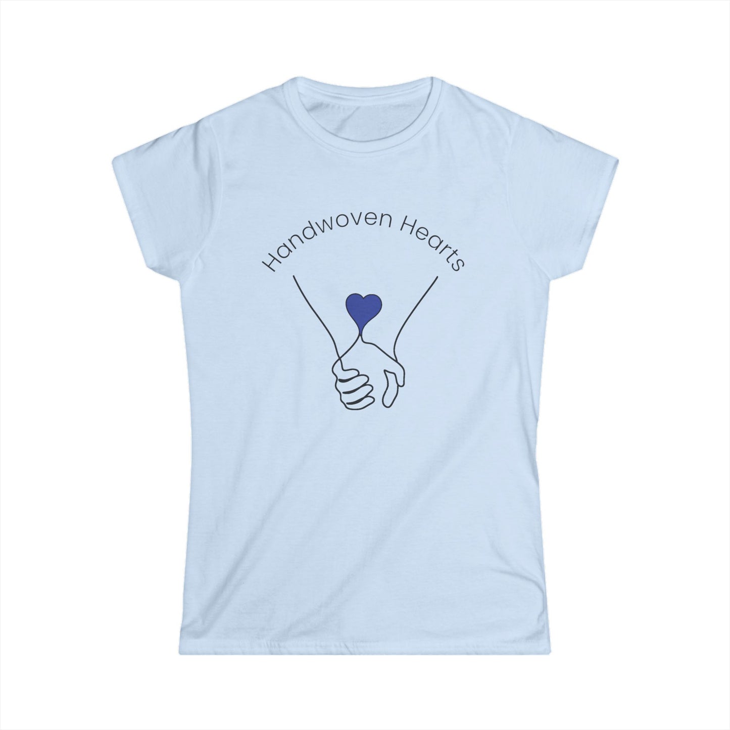 Women's Soft-style Tee - Handwoven Hearts Logo