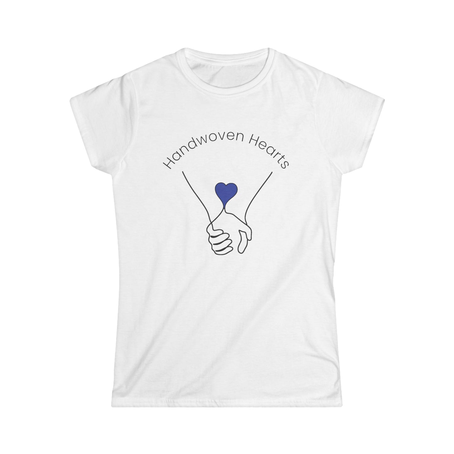 Women's Soft-style Tee - Handwoven Hearts Logo